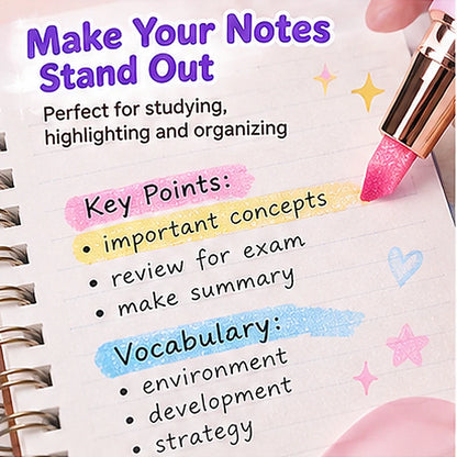 ✨ Glitter Highlighter Pens – Add Shimmer to Notes, Journals & Creative Projects 🌈