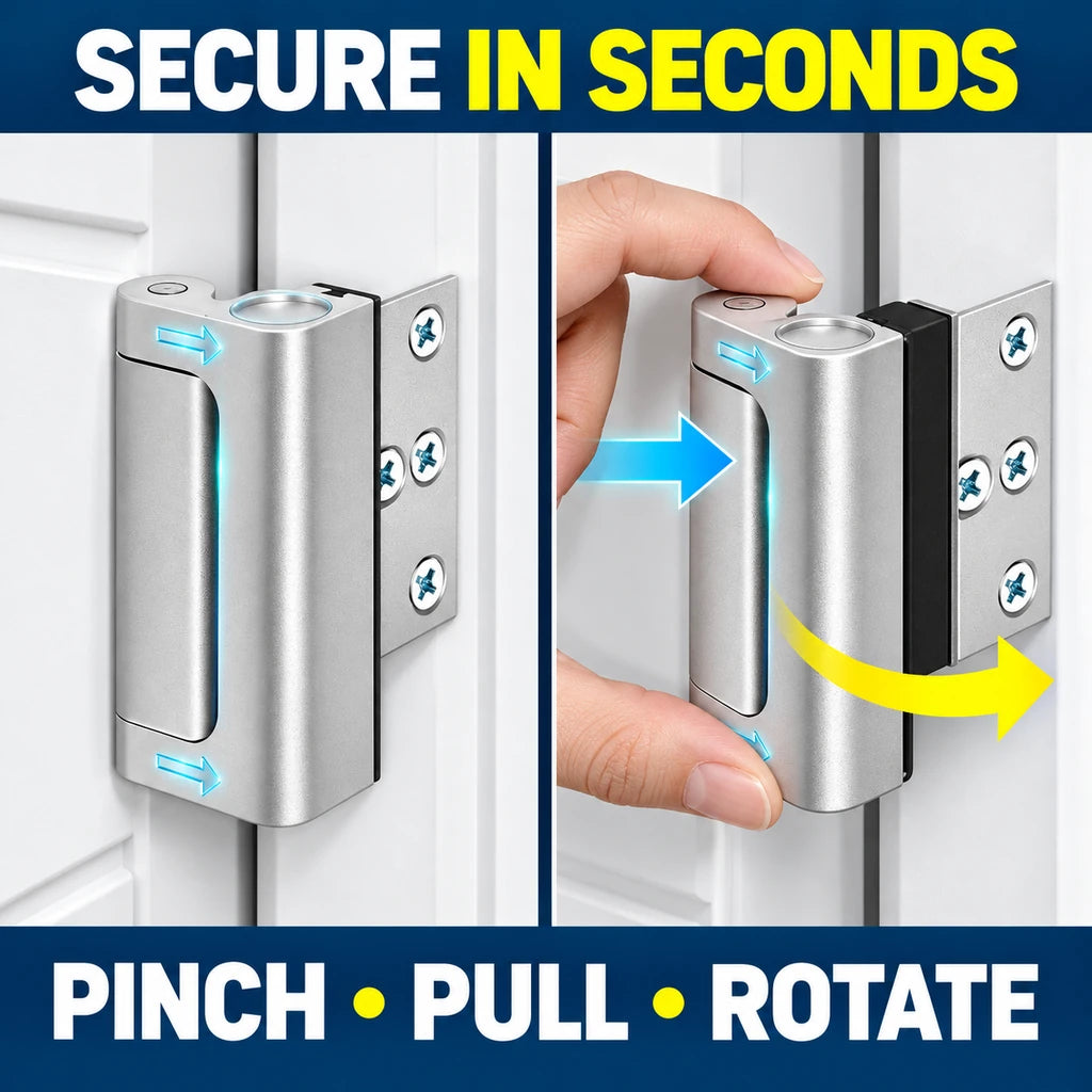 2-Pack Heavy-Duty Door Reinforcement Locks