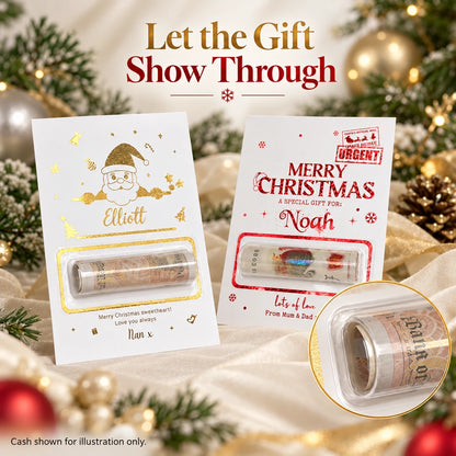💌✨Personalized DIY Holiday Money Card – Write Your Own Note
