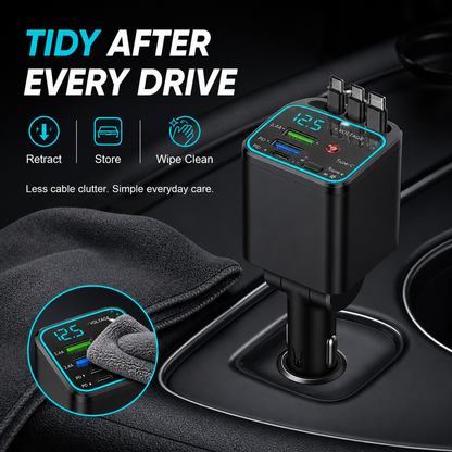 ✨Starry Ambient Light 7-in-1 Fast Car Charger