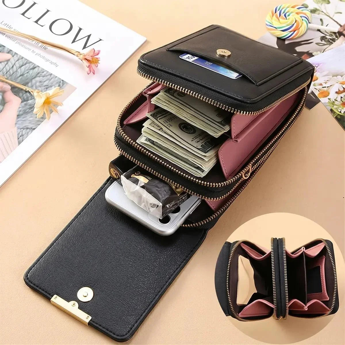 Women’s Touchscreen Crossbody Phone Bag | Hands-Free Purse