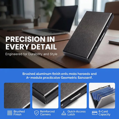 Slim RFID-Blocking Metal Card Holder🔒