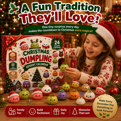 🎅 Cute Christmas Advent Calendar: 24 Days of Squishy Dumplings 🥟