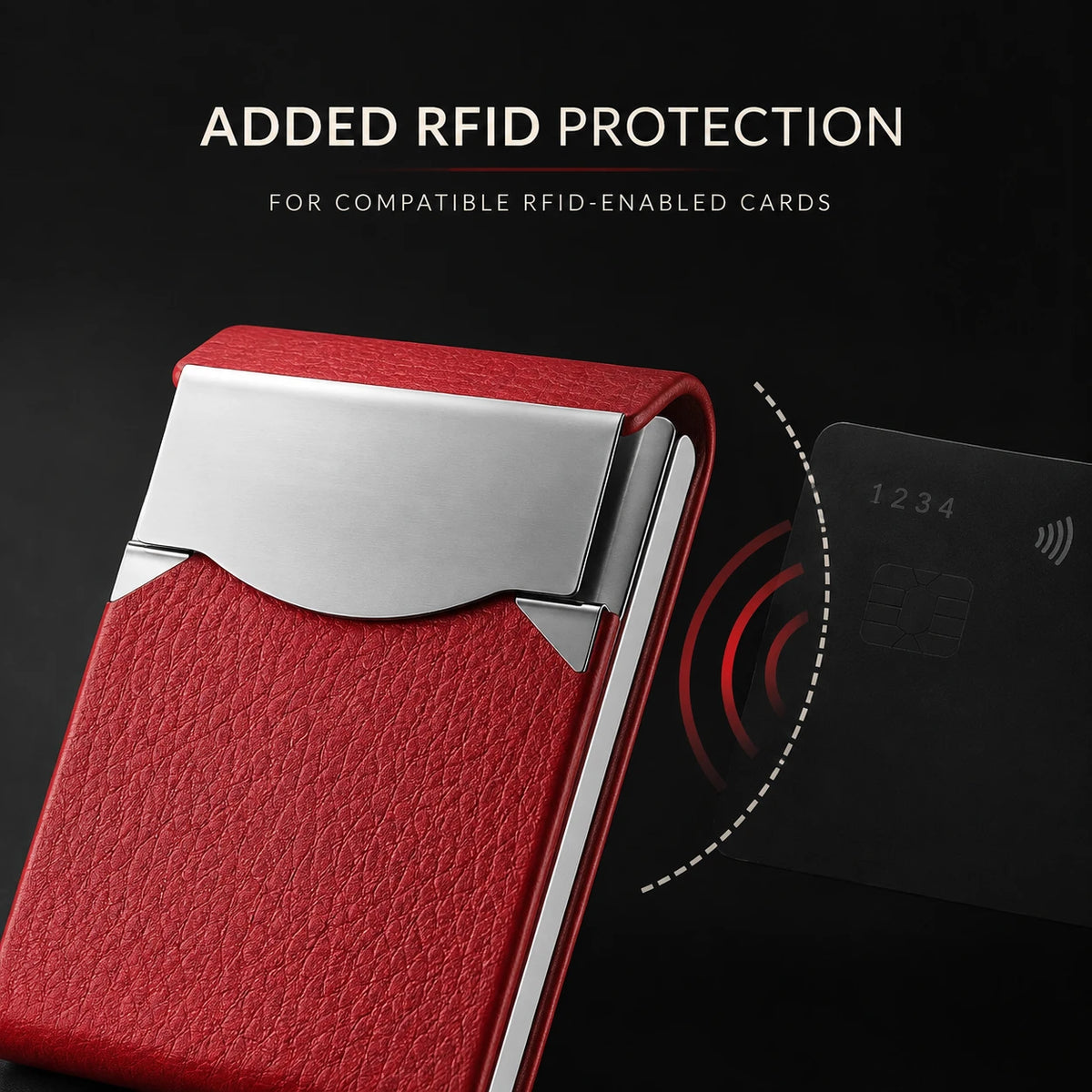 Slim Magnetic Business Card Holder