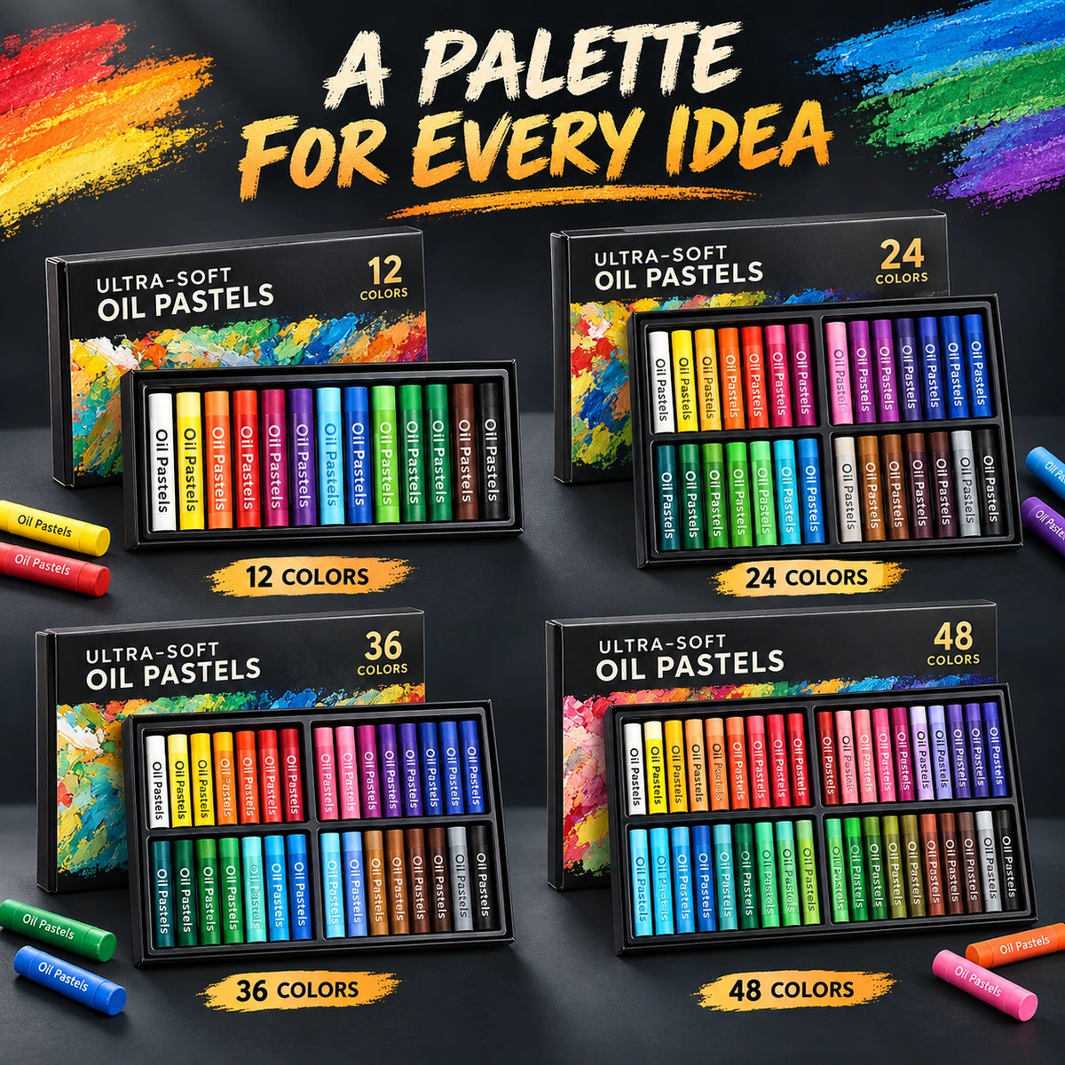 Artist-Grade Soft Oil Pastel Set