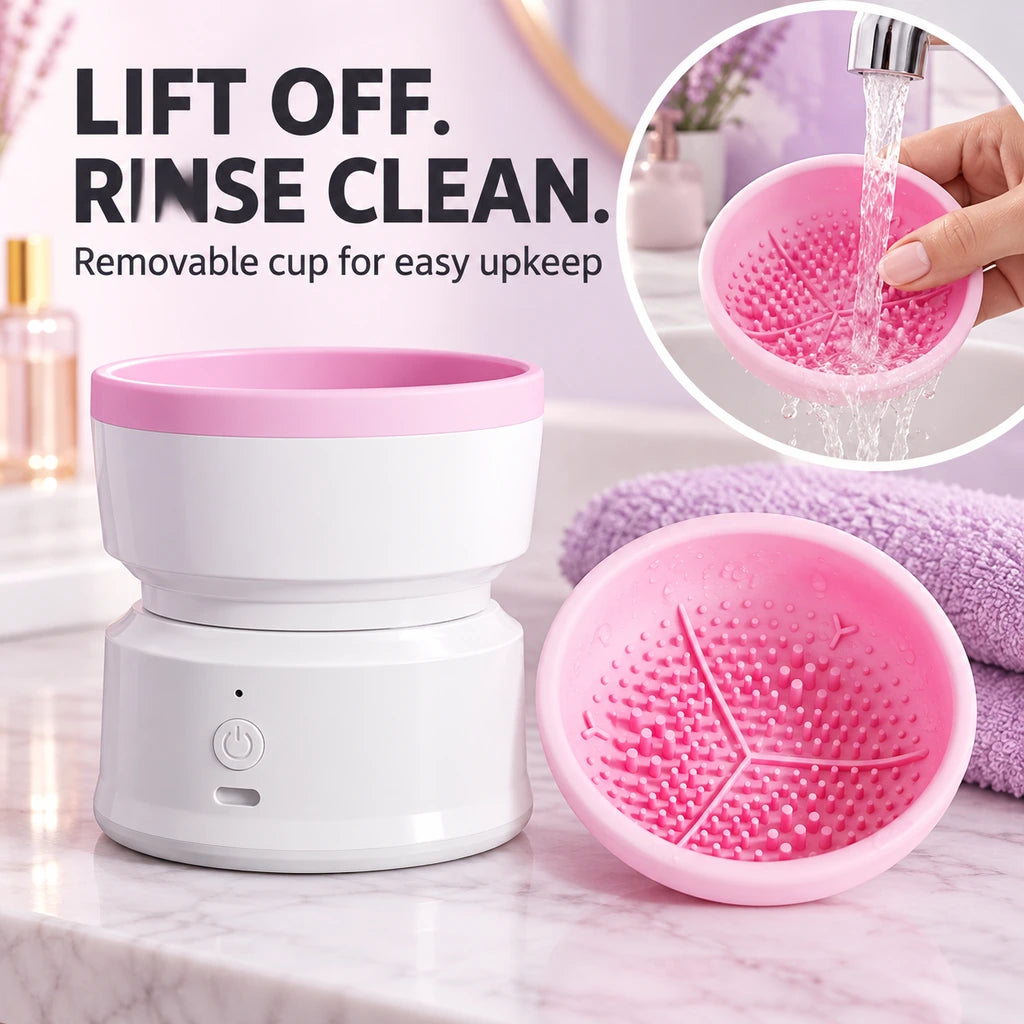 Meritessia Rechargeable Electric Makeup Brush Cleaner