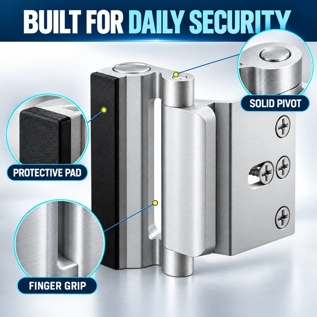 2-Pack Heavy-Duty Door Reinforcement Locks