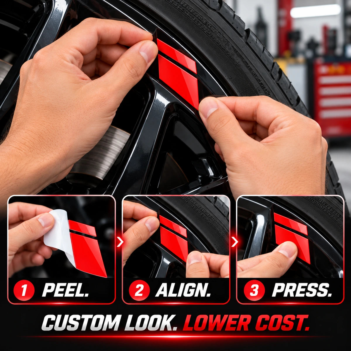 Reflective Wheel Rim Stickers / Reflective Rim Decals
