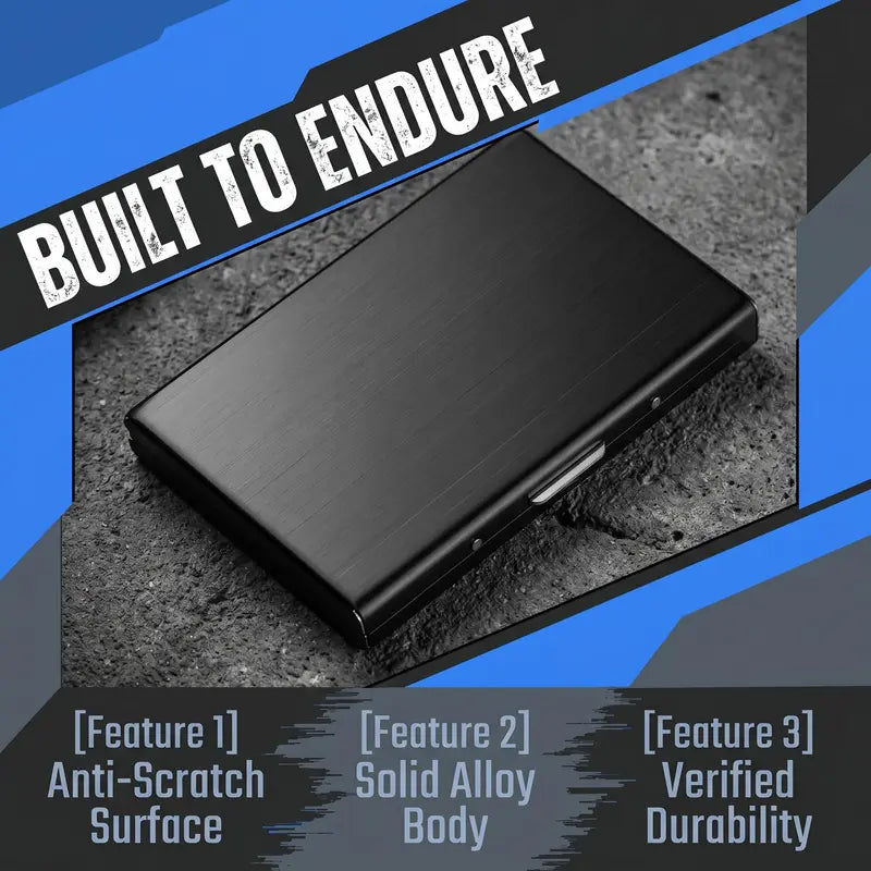 Slim RFID-Blocking Metal Card Holder🔒