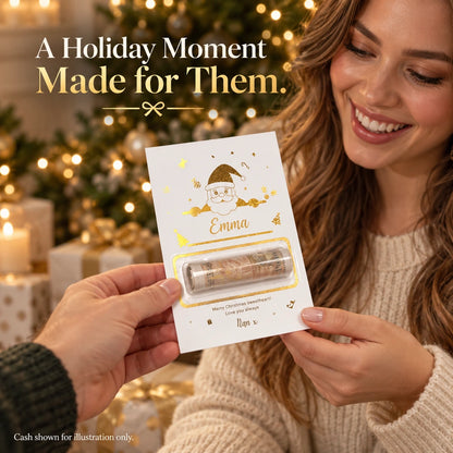 💌✨Personalized DIY Holiday Money Card – Write Your Own Note