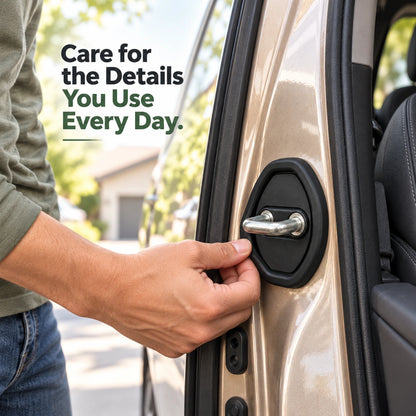 Car Door Striker Protector Covers — Self-Adhesive Silicone Guards