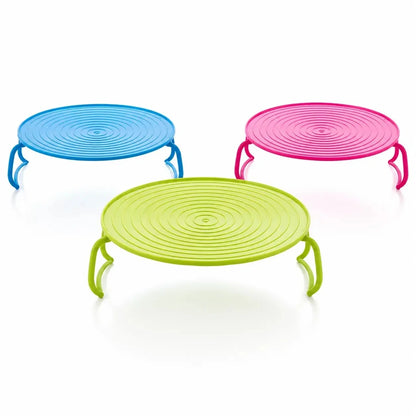 Foldable Microwave Plate Rack & Splatter Cover