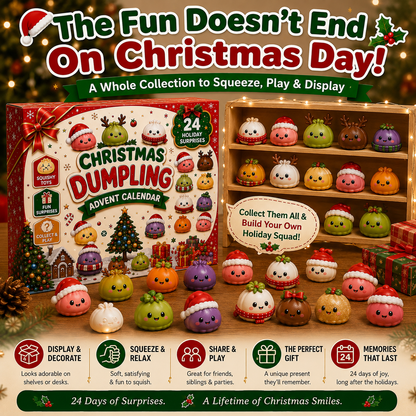 🎅 Cute Christmas Advent Calendar: 24 Days of Squishy Dumplings 🥟