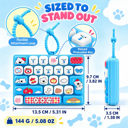 26-Key Mini Fidget Keyboard Keychain