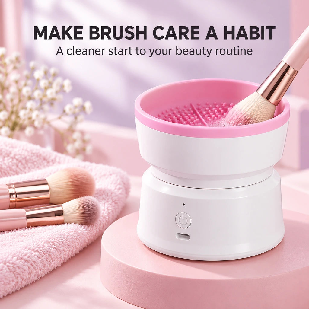 Meritessia Rechargeable Electric Makeup Brush Cleaner