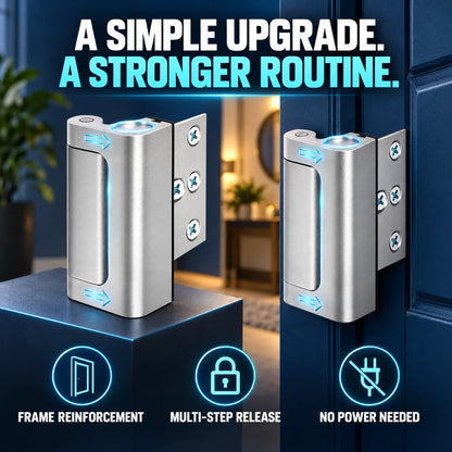 2-Pack Heavy-Duty Door Reinforcement Locks