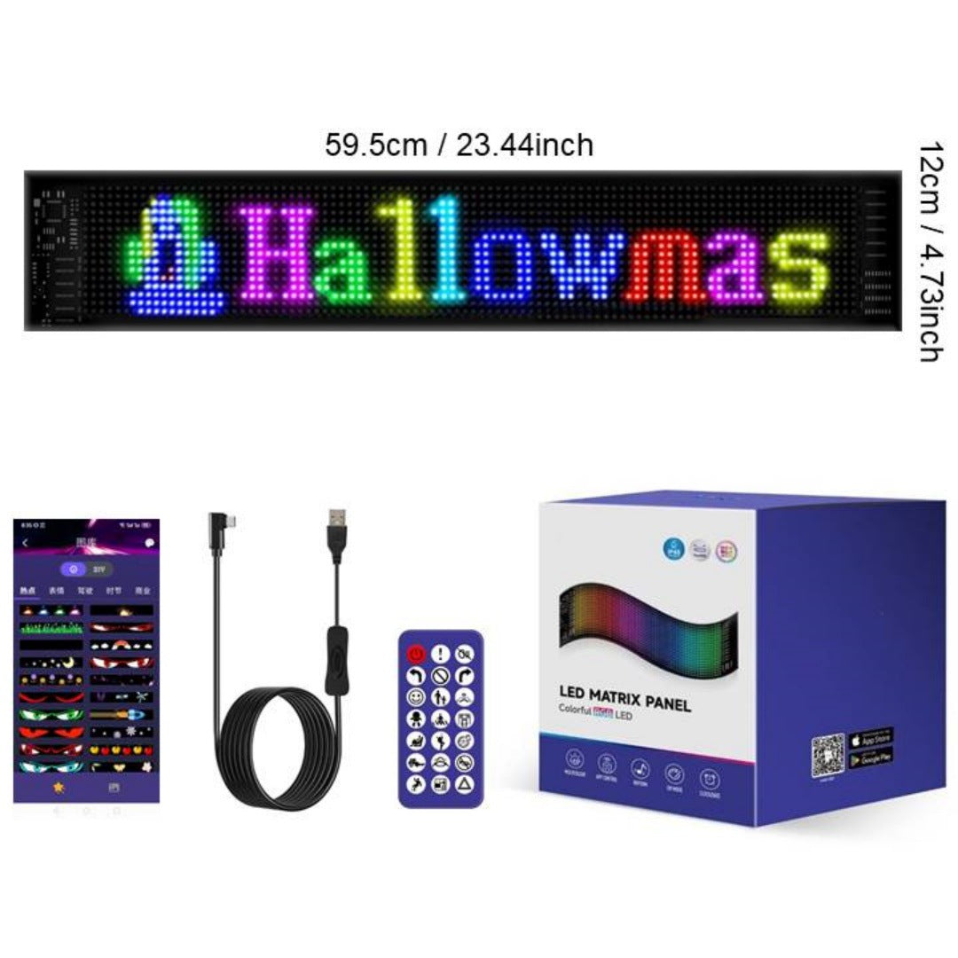 Custom LED Pixel Display | Your Text, Colors & Effects ✨