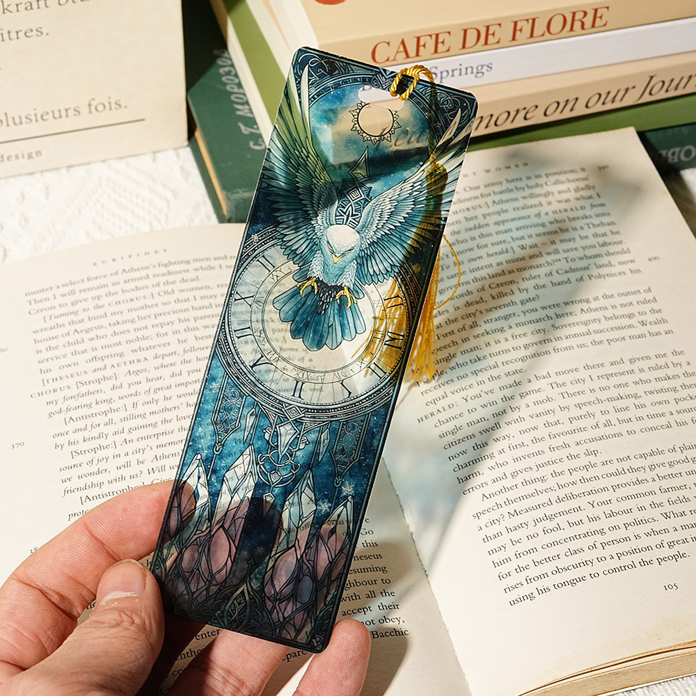 2-PACK-Handcrafted Stained-Glass Acrylic Bookmarks 🔖✨