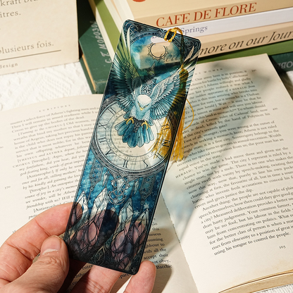 2-PACK-Handcrafted Stained-Glass Acrylic Bookmarks 🔖✨