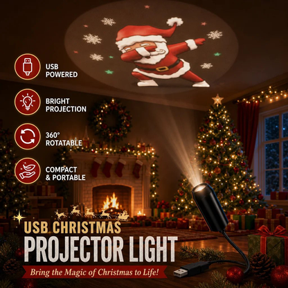 ✨HD Christmas Projector – 6 or 10 Festive Scenes
