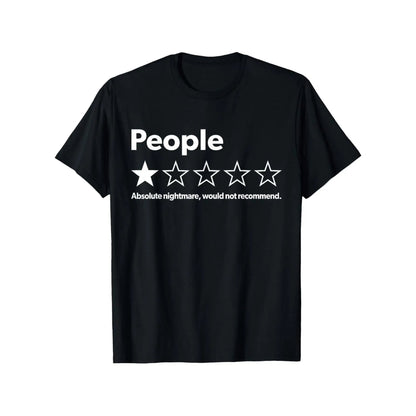 ⭐ "People: One Star" Funny Graphic T-Shirt