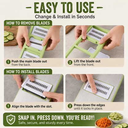 Magic Multi-Blade Kitchen Slicer & Grater Set 🥕