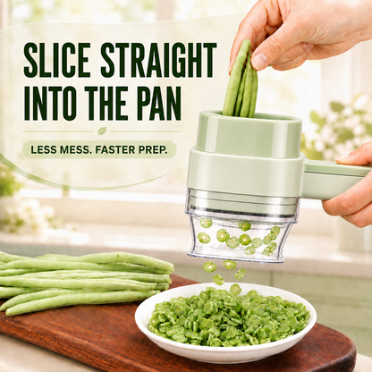🧄 4-in-1 Handheld Electric Vegetable Cutter – Portable Wireless Food Chopper, Slicer & Garlic Masher 🥗🔪