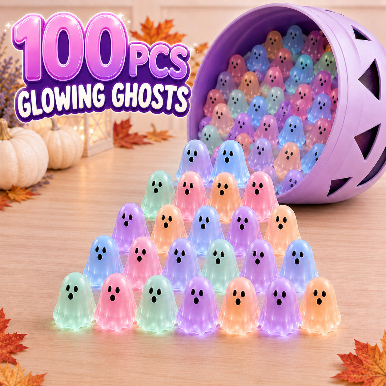 👻 Glow-in-the-Dark Mini Ghosts | Cute DIY Halloween Resin Figurines