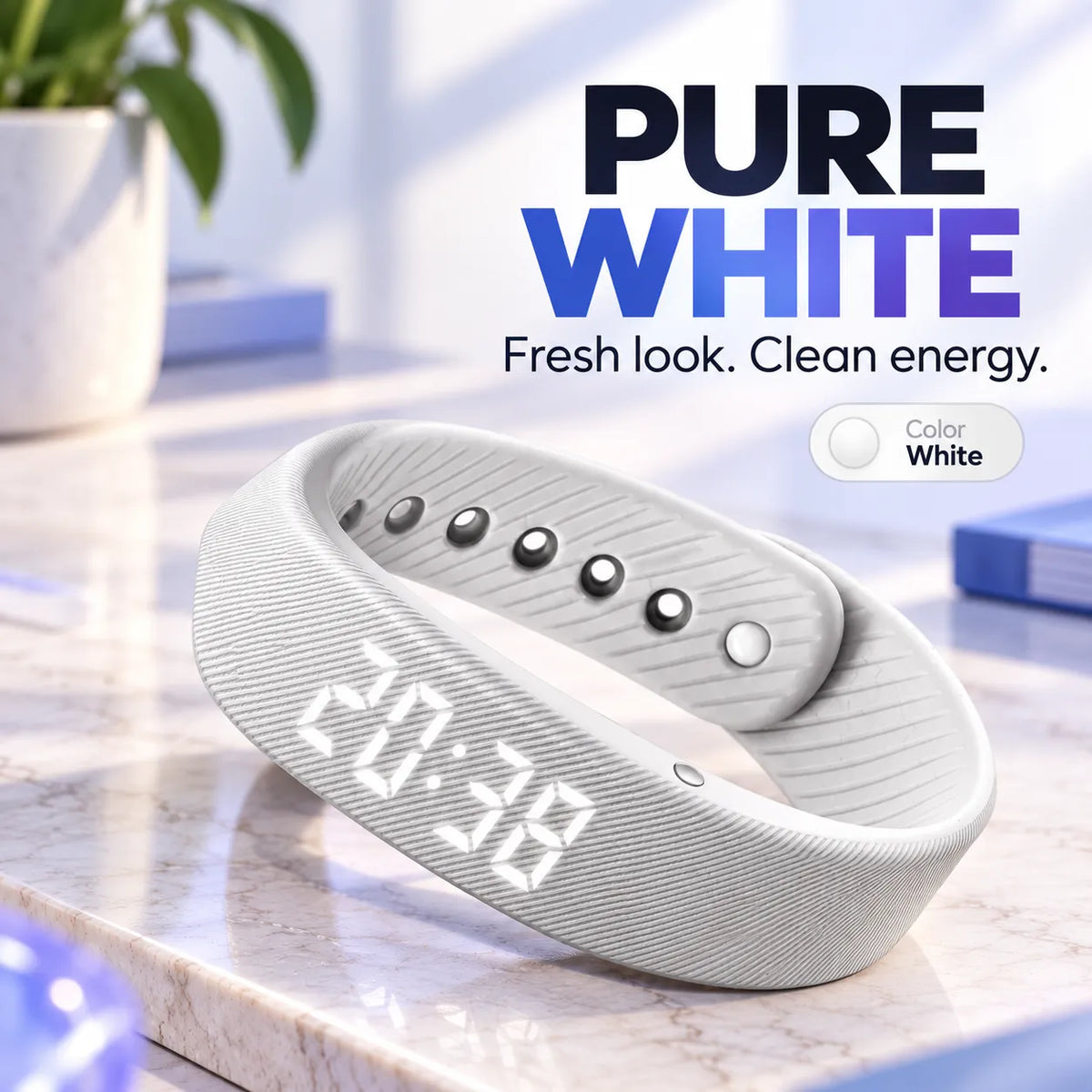 Silent Vibrating Alarm Wristband ⏰ | Quiet Wake-Up & Step Tracker