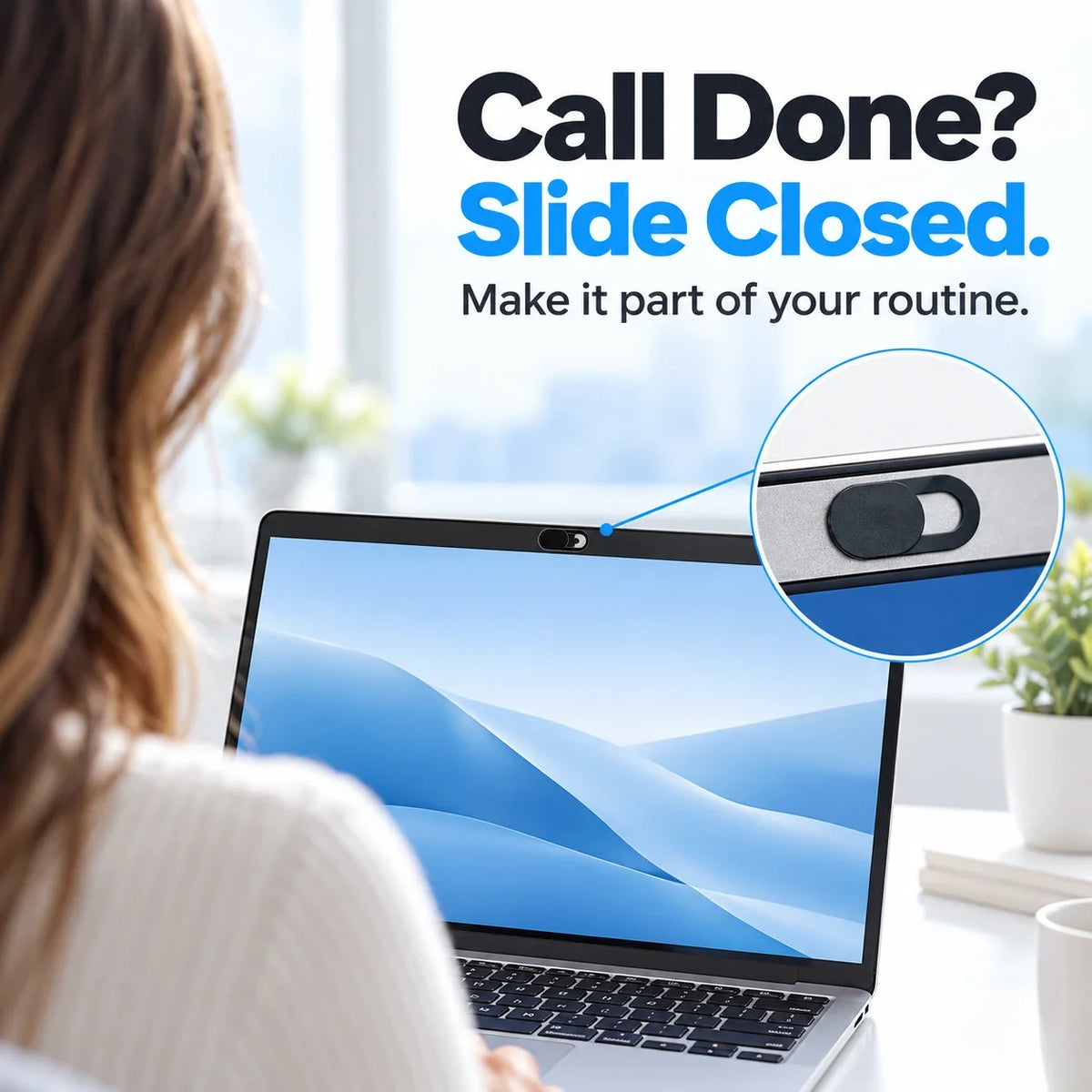 🔒 Sliding Camera Privacy Covers – 20-Pack, Black & White