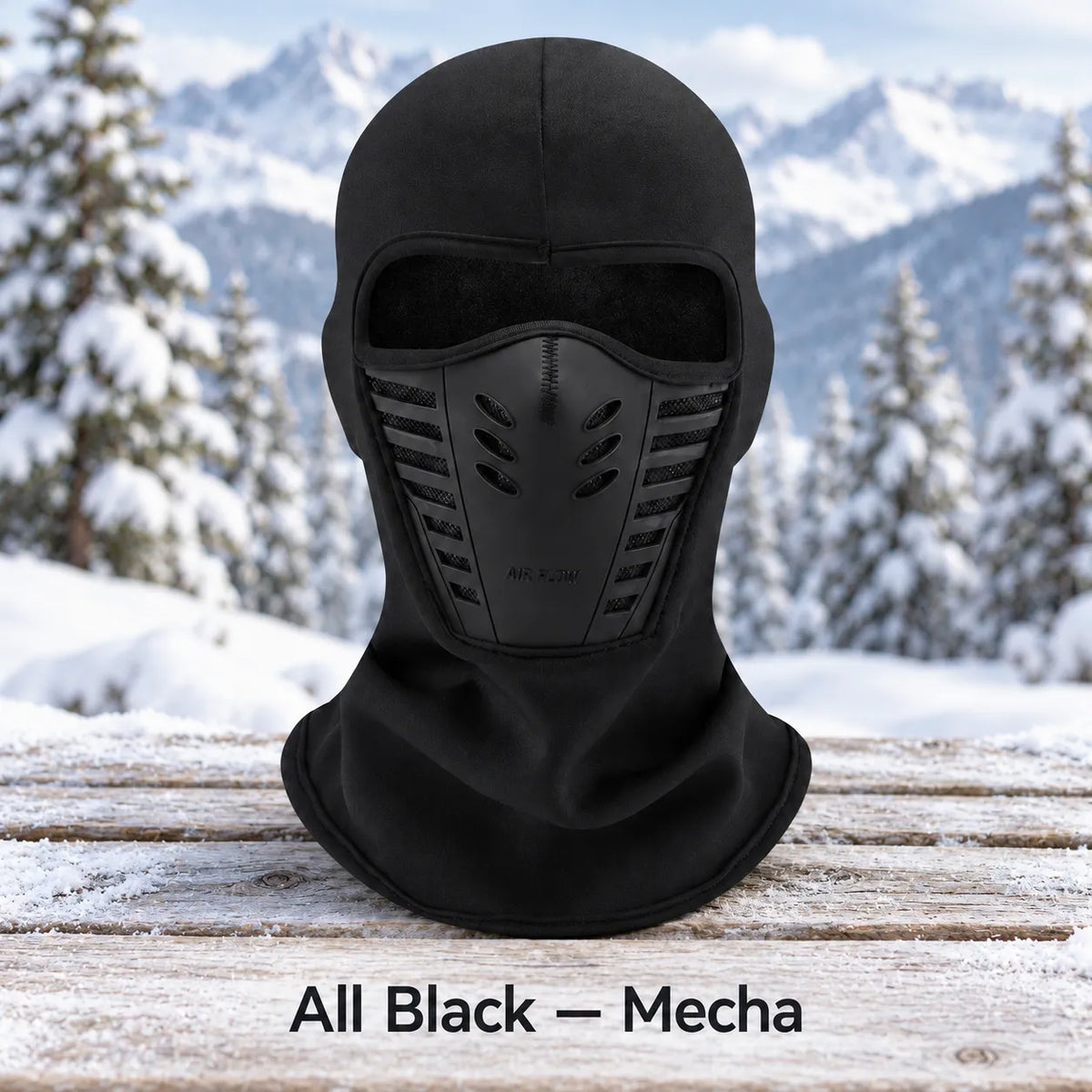 ❄️ Winter Fleece Balaclava with 3D Face Panel | Full Head, Face & Neck Coverage 🏔️