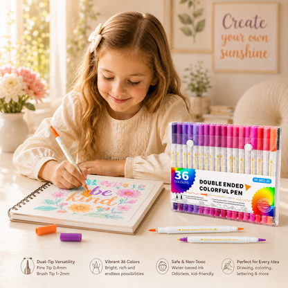 Double-Ended Multi-Functional Watercolor Pen