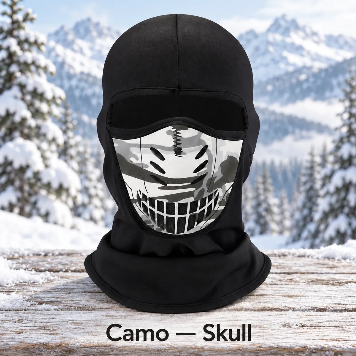 ❄️ Winter Fleece Balaclava with 3D Face Panel | Full Head, Face & Neck Coverage 🏔️