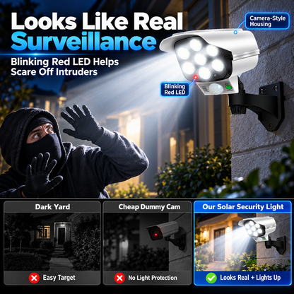 Wireless Solar Simulated Camera Security Light 📹