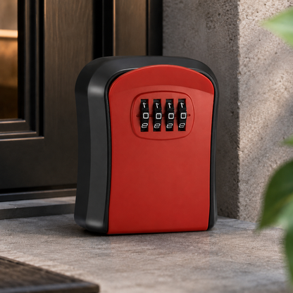 Heavy-Duty Portable Key Lock Box & Weatherproof Storage Safe 🛡️