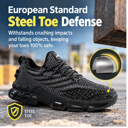 👟 Men's Lightweight Steel Toe Safety Sneakers | Puncture-Proof Work Shoes