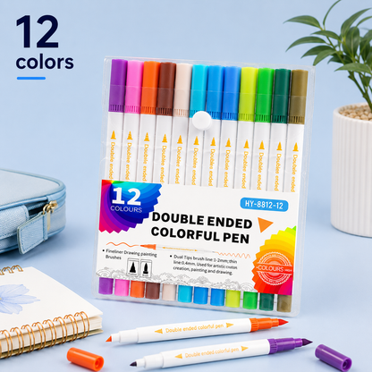 Double-Ended Multi-Functional Watercolor Pen