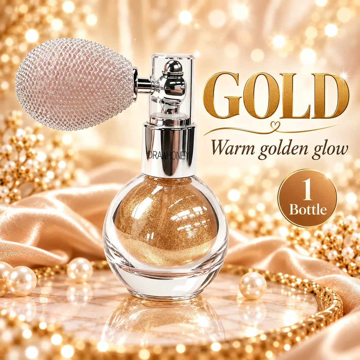 ✨ Vintage Shimmer Glow Spray – Face & Body Highlighter