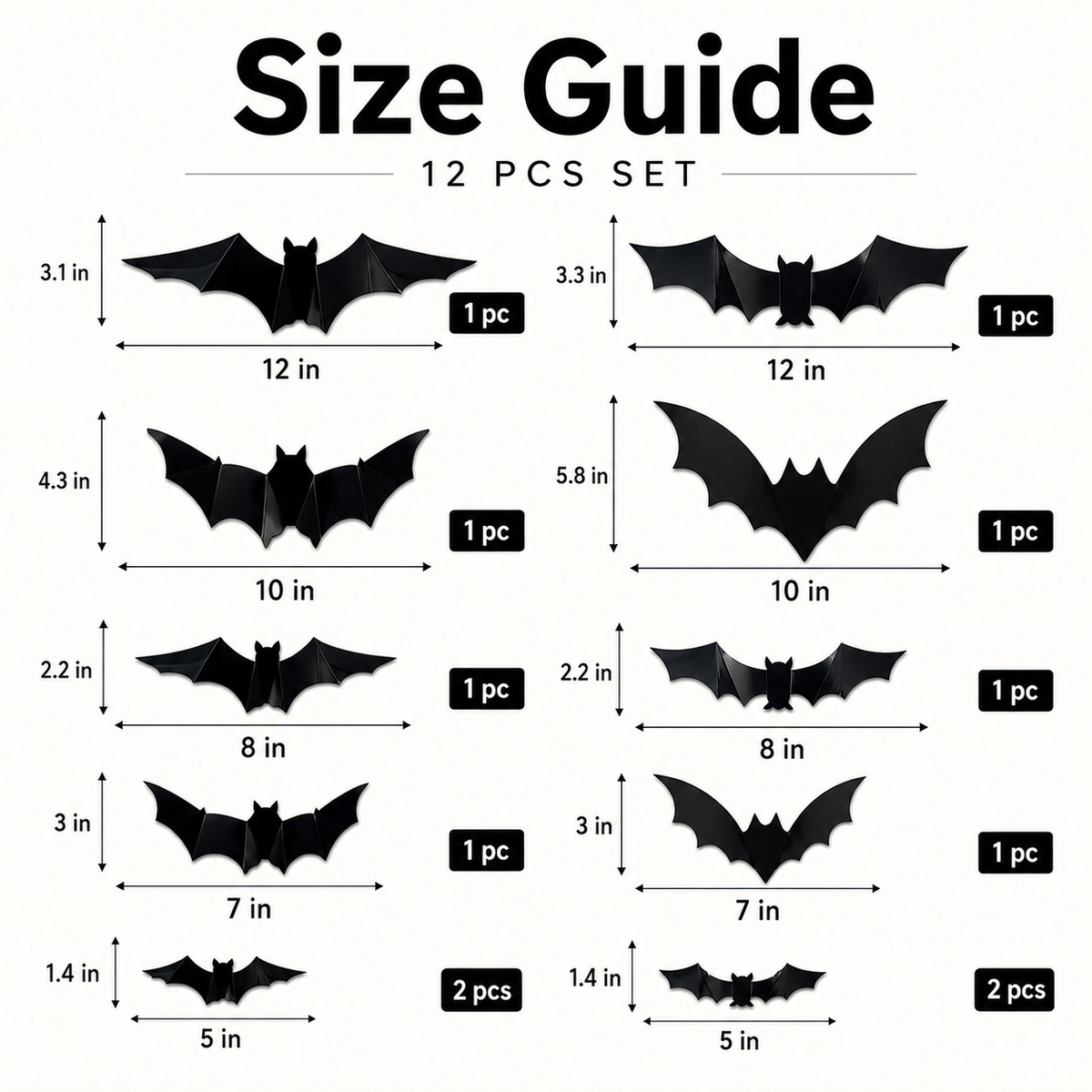 Glowing 3D Halloween Bat Decor 🦇🎃