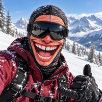 😈 Black Open-Mouth Smile (Thermal Fleece)