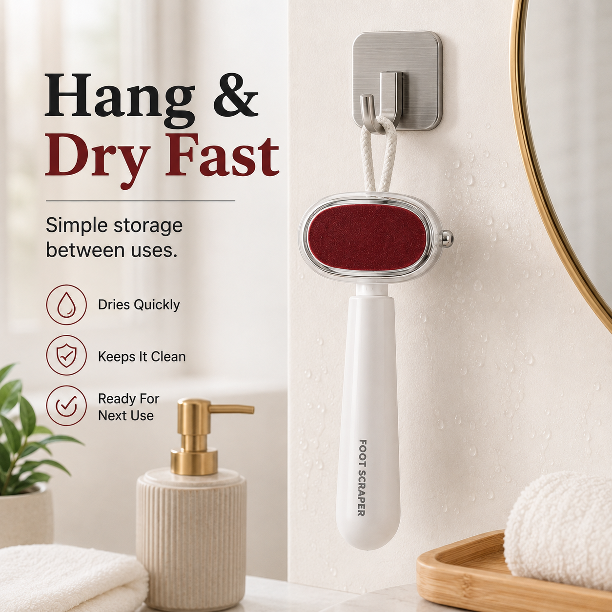 Dual-Sided Foot File for Rough Heels – Wet & Dry Callus Remover