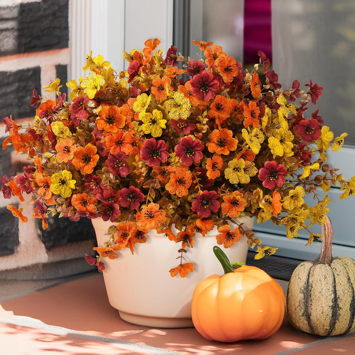 Ultimate Fall Porch Refresh Bundle 🍁 Real-Touch Faux Flowers - UV Resistant
