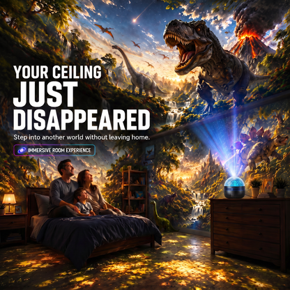 🎁🦖360° Smart Holographic Starry Sky Projector (HD Smart Dynamic 5D)
