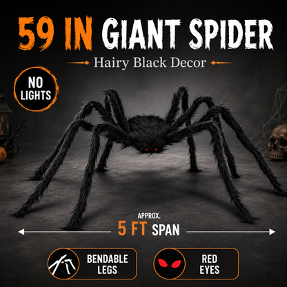 🕷️ Giant Light-Up Halloween Spider Web Set