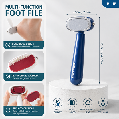 Dual-Sided Foot File for Rough Heels – Wet & Dry Callus Remover
