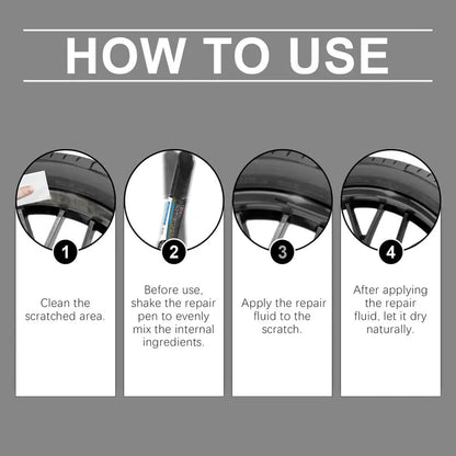 🚀 Professional Wheel Scratch Repair Pen (Instant Curb Rash Eraser)