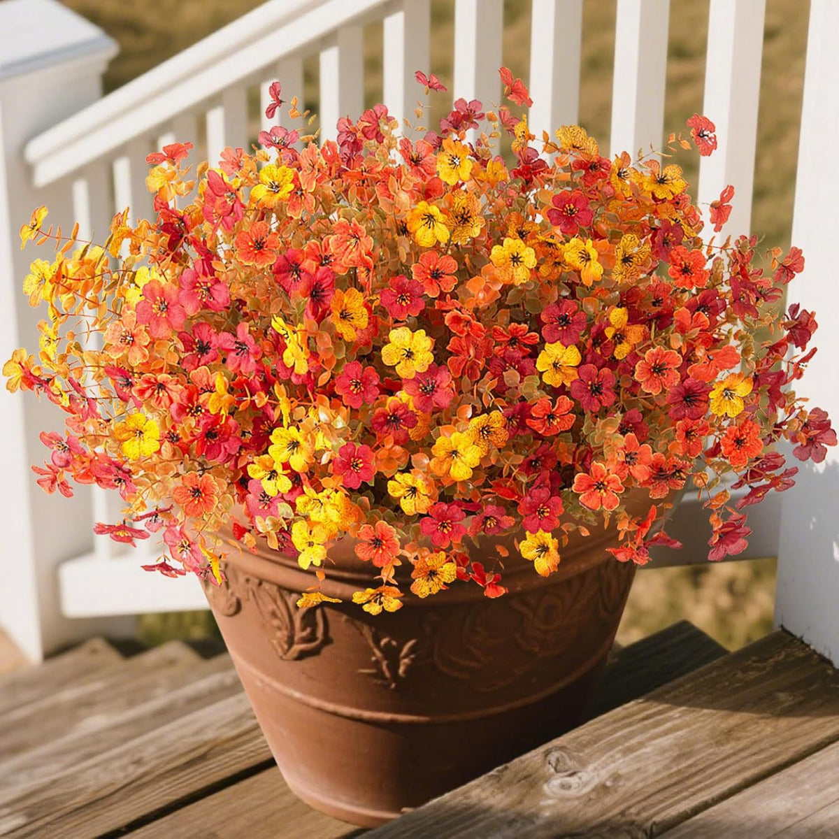 Ultimate Fall Porch Refresh Bundle 🍁 Real-Touch Faux Flowers - UV Resistant