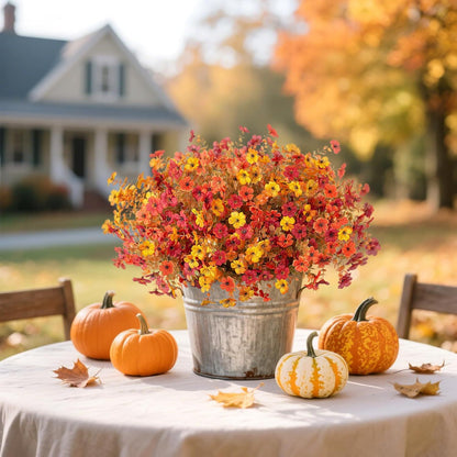 Ultimate Fall Porch Refresh Bundle 🍁 Real-Touch Faux Flowers - UV Resistant