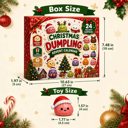 🎅 Cute Christmas Advent Calendar: 24 Days of Squishy Dumplings 🥟