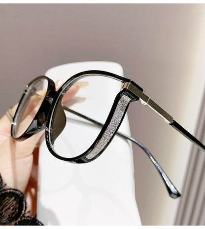 🕶️ Oversized Fashion Prescription Glasses – Trendy Photochromic Lenses with Blue Light Blocking ✨